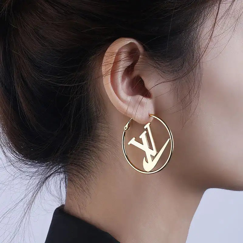Fashion Letter Decoration Earring