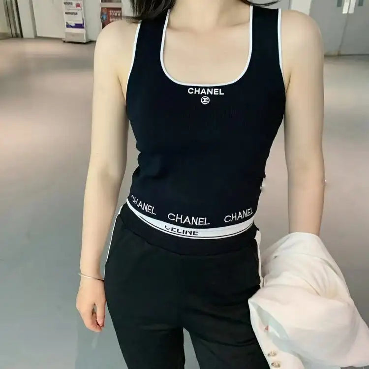 Fashion New Sports Embroidery Vest