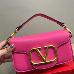 Gold Label V Logo Small Square Bag
