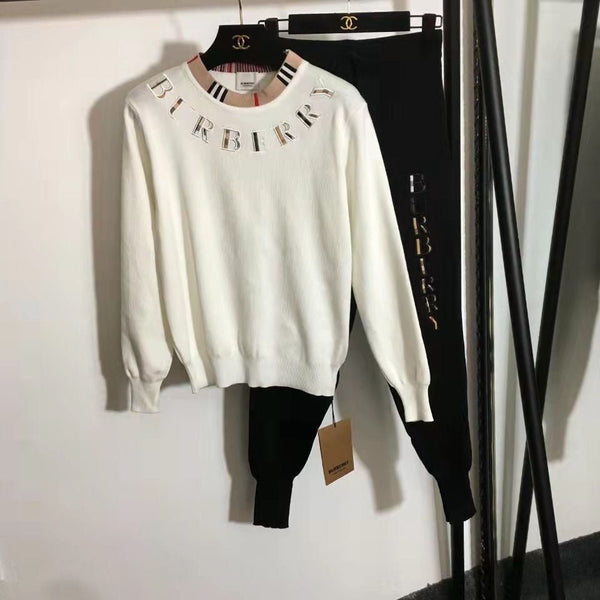 Women's Fashion Letter Printed Suit