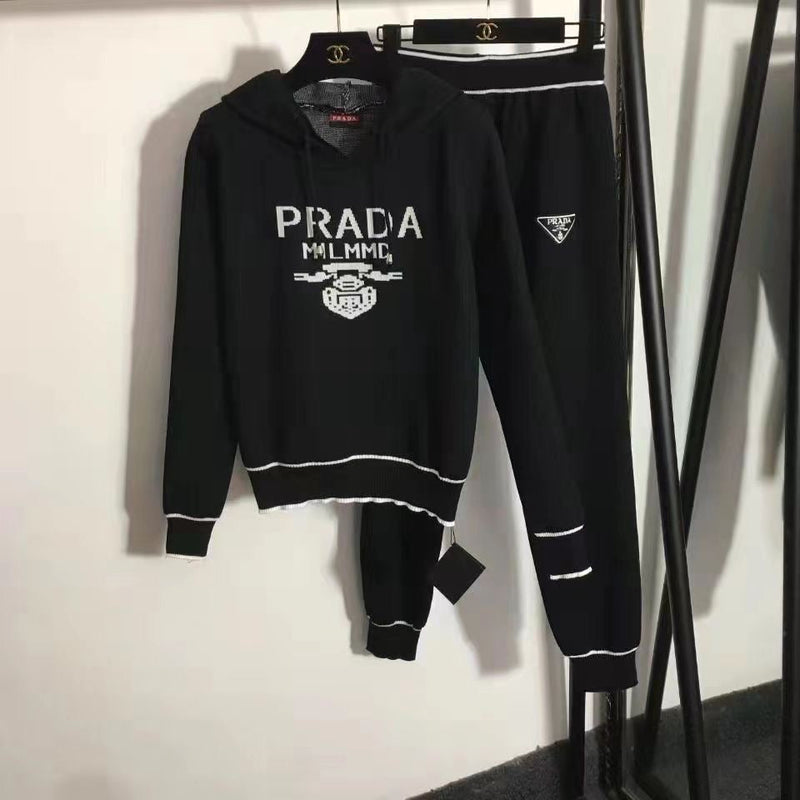 Knitted Sweatshirt And Leggings 2-Piece Suit