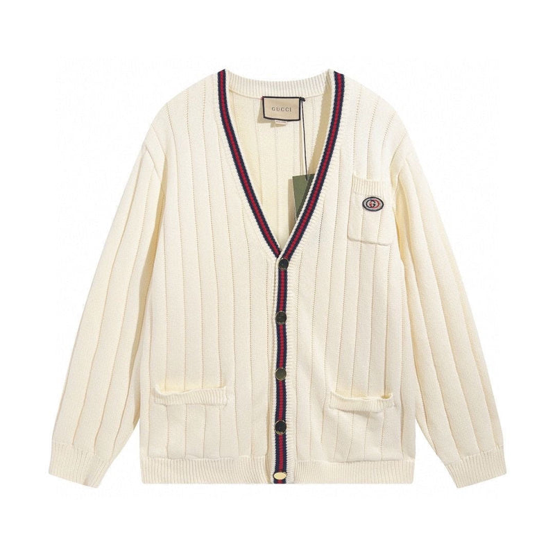 Letter Print Cardigan Sweater