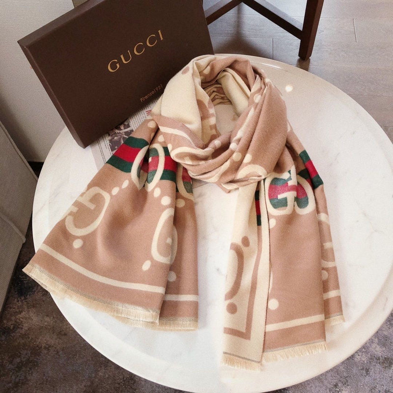 Fashion Letter Printed Cashmere Scarf