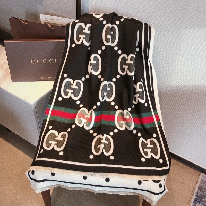 Fashion Letter Printed Cashmere Scarf