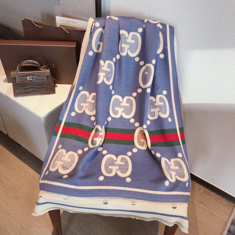 Fashion Letter Printed Cashmere Scarf