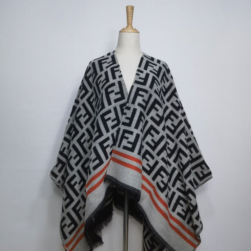 Pure Cashmere Letter Print Scarf Shawl