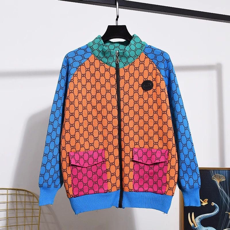 Letter Print Color Block Set