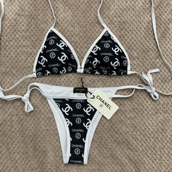 Fashion Letter Printed Bikini Swimsuit