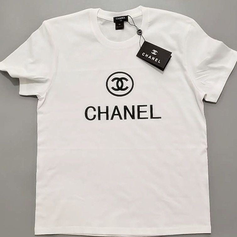 Letter Printed Cotton T-Shirt