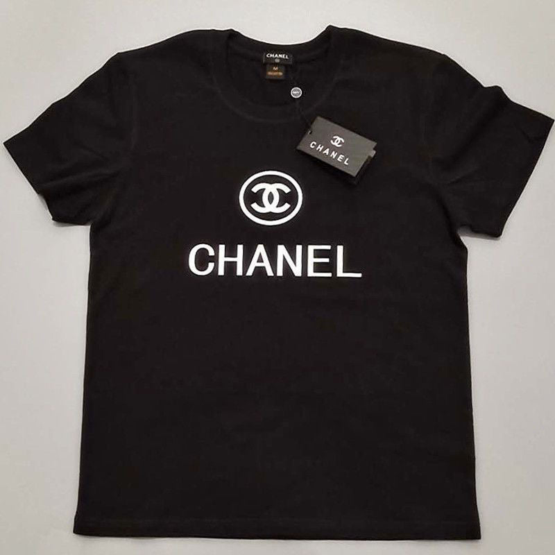 Letter Printed Cotton T-Shirt