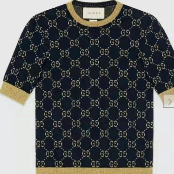 Letter Printed Short Sleeves/Sweater/Cardigan