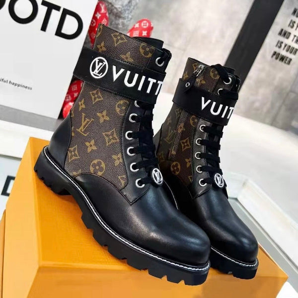 Women's New Leather Short Martin Boots