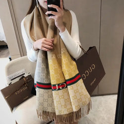 New Double-Sided Two-Color Scarf Shawl
