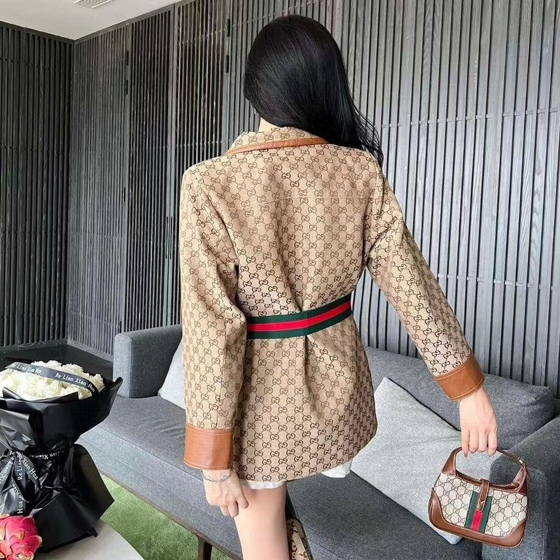 Fashion Nostalgic Retro Wind Bag Color Jacket