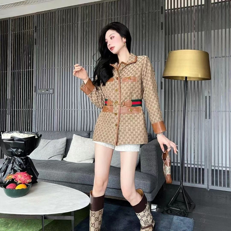 Fashion Nostalgic Retro Wind Bag Color Jacket