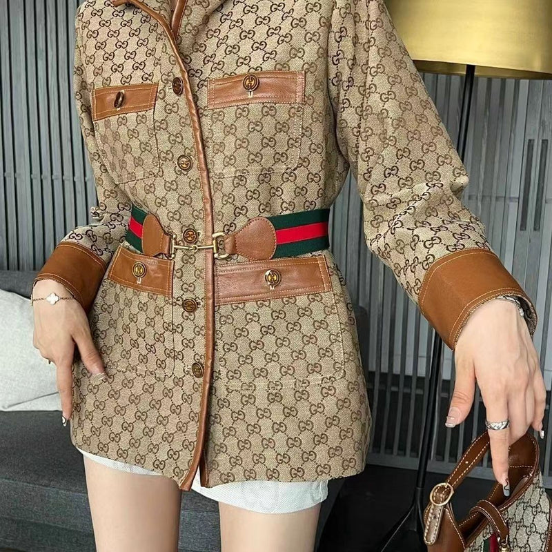 Fashion Nostalgic Retro Wind Bag Color Jacket