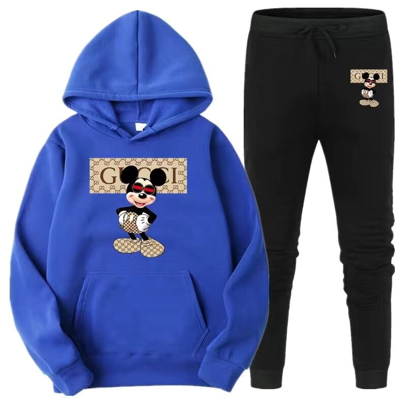 Letter Print Casual Sports Suit