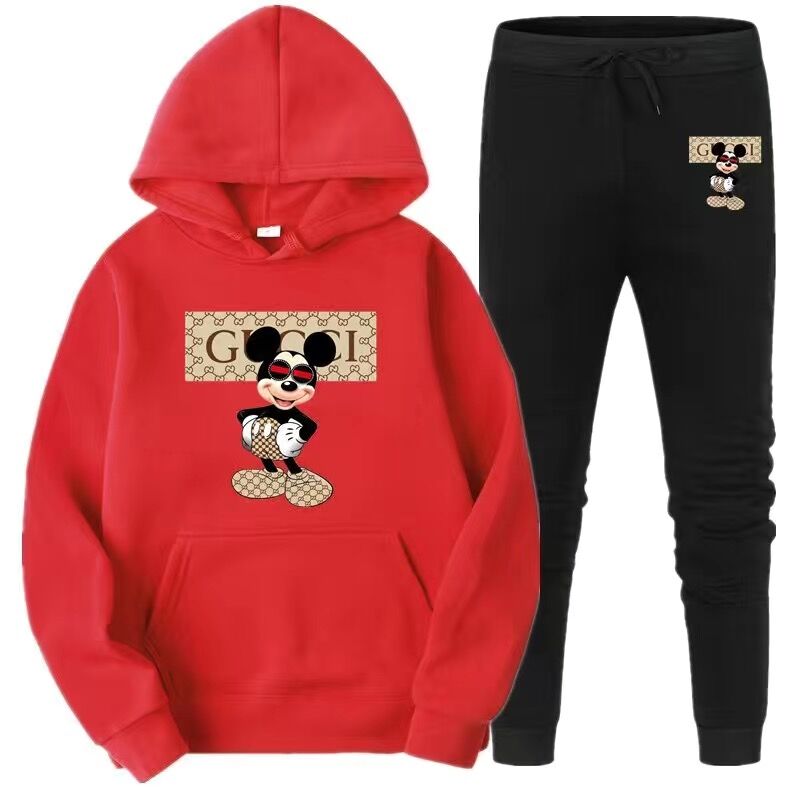 Letter Print Casual Sports Suit