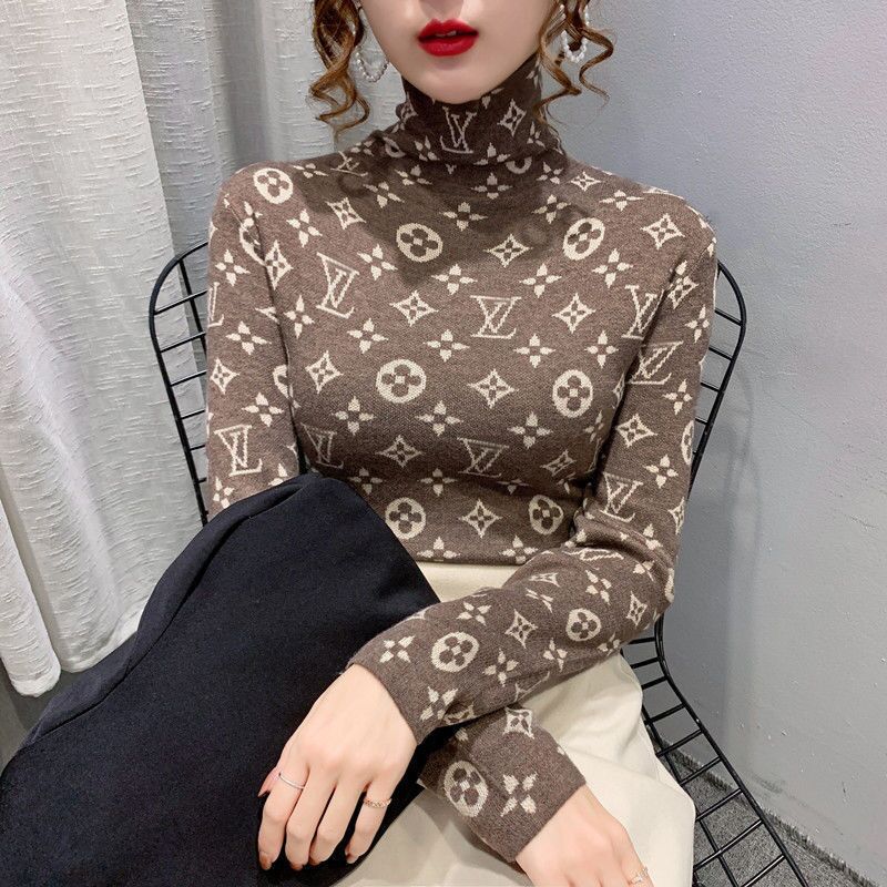 New Fashion Printed Slim Top With Bottoming Shirt