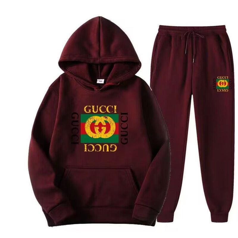 Letter Print Sportswear 2-Piece Set