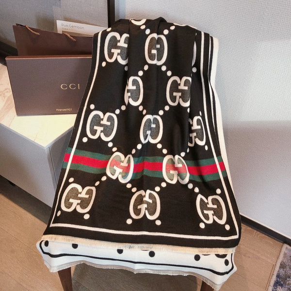 Fashion Contrast Color Cashmere Scarf