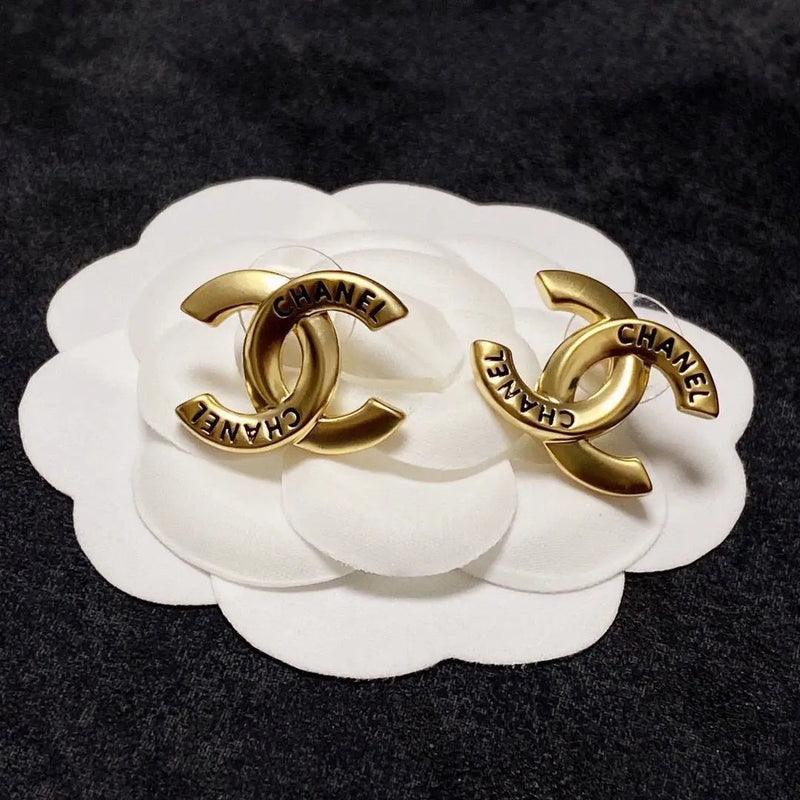 Vintage Letter Decoration Earrings