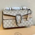Trendy Full Logo Leather Lined Suede Bag