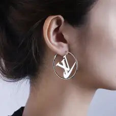 Fashion Letter Decoration Earring