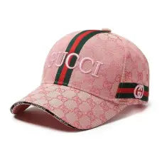 Letter Branded Canvas Baseball Cap