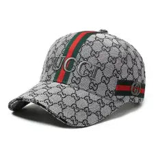 Letter Branded Canvas Baseball Cap